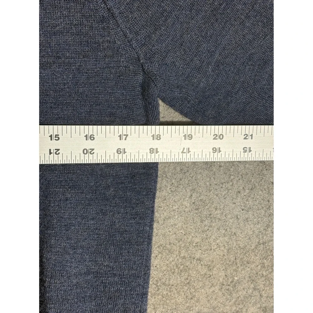 Banana Republic Mens Blue 100% Merino Wool Crewneck‎ Raglan Sweater M 404705-03